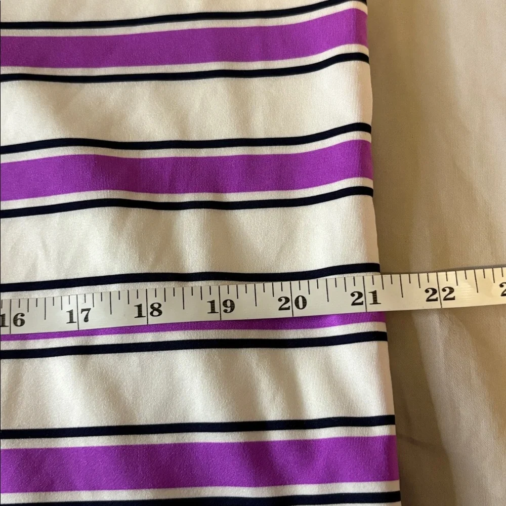 Ralph Lauren‎ Purple and White Striped Polo Shirt Men’s Size Medium